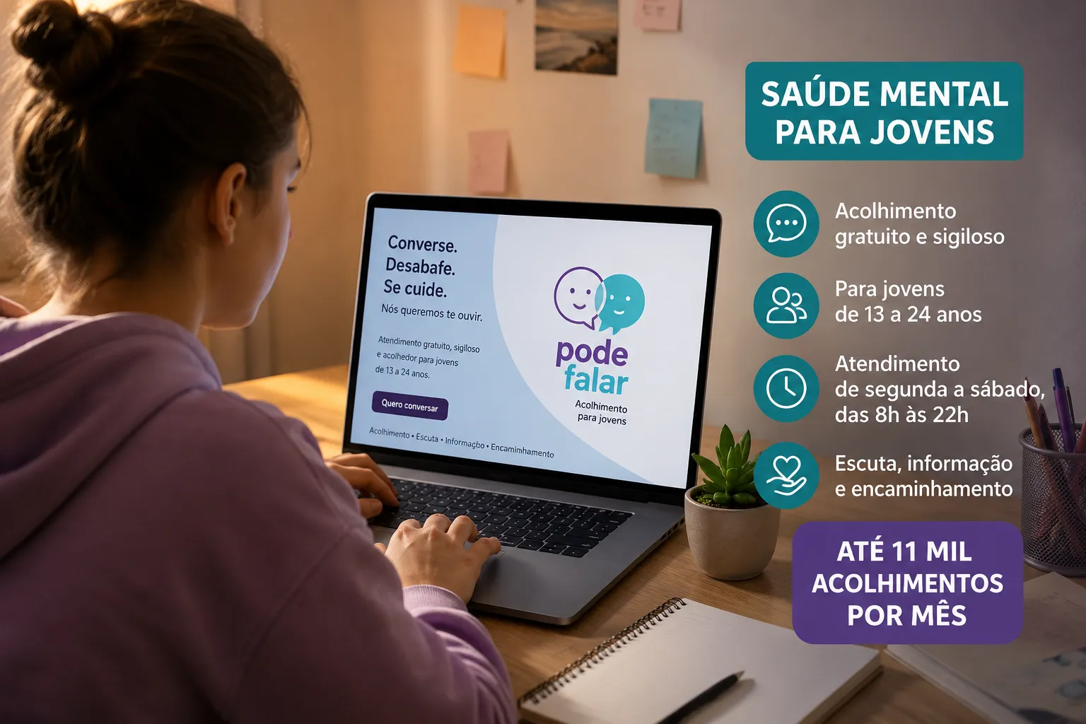 Jovens de 13 a 24 anos ganham novo reforço no acesso à saúde mental